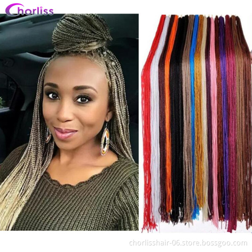 Pure Color 30 Inch Thin Box Zizi Crochet Braid Hair Extensions Natural Micro Zizi crochet Braid Hair Crochet Braids Extensions